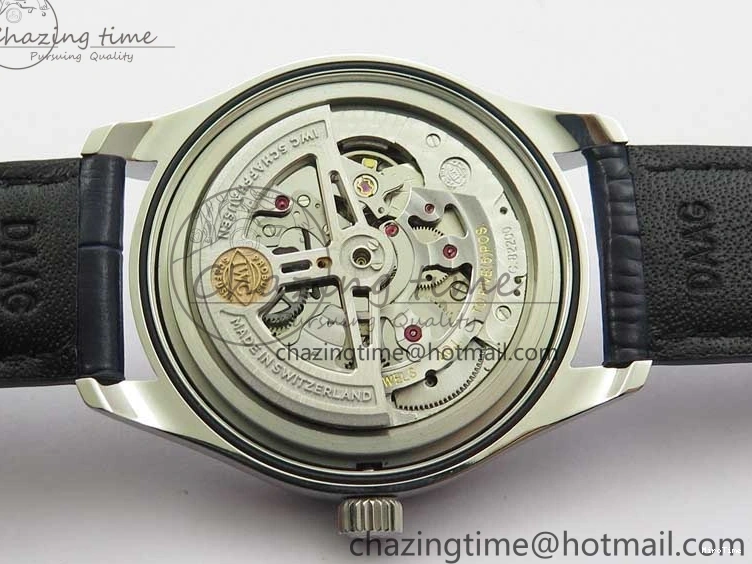 MIROTIME 0411 Packable Portuguese IW358304 ZF 1:1 Best Edition SS White Dial Blue Markers on Leather Strap A 7079